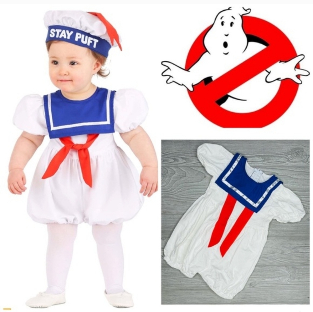 Ghostbusters Baby Stay Puft Marshmallow Man Halloween Costume Unisex 12-18months